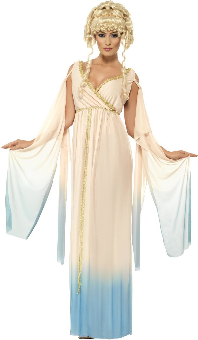 Griekse Prinses Jurk Vrouwen Beige