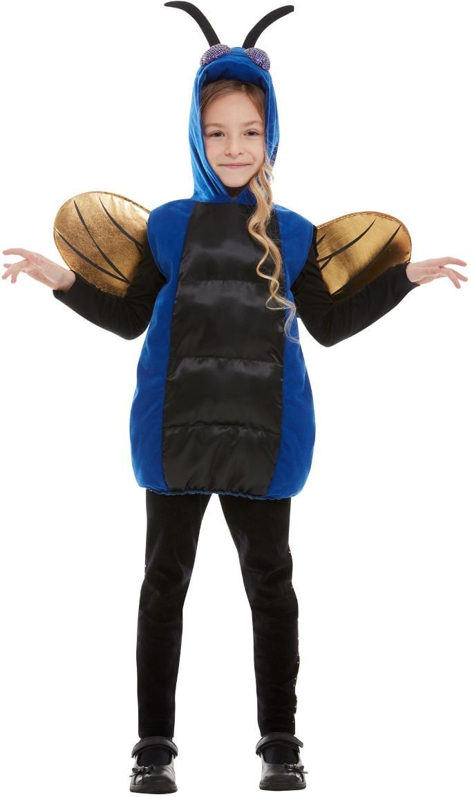 Griezelige insect kostuum blauw