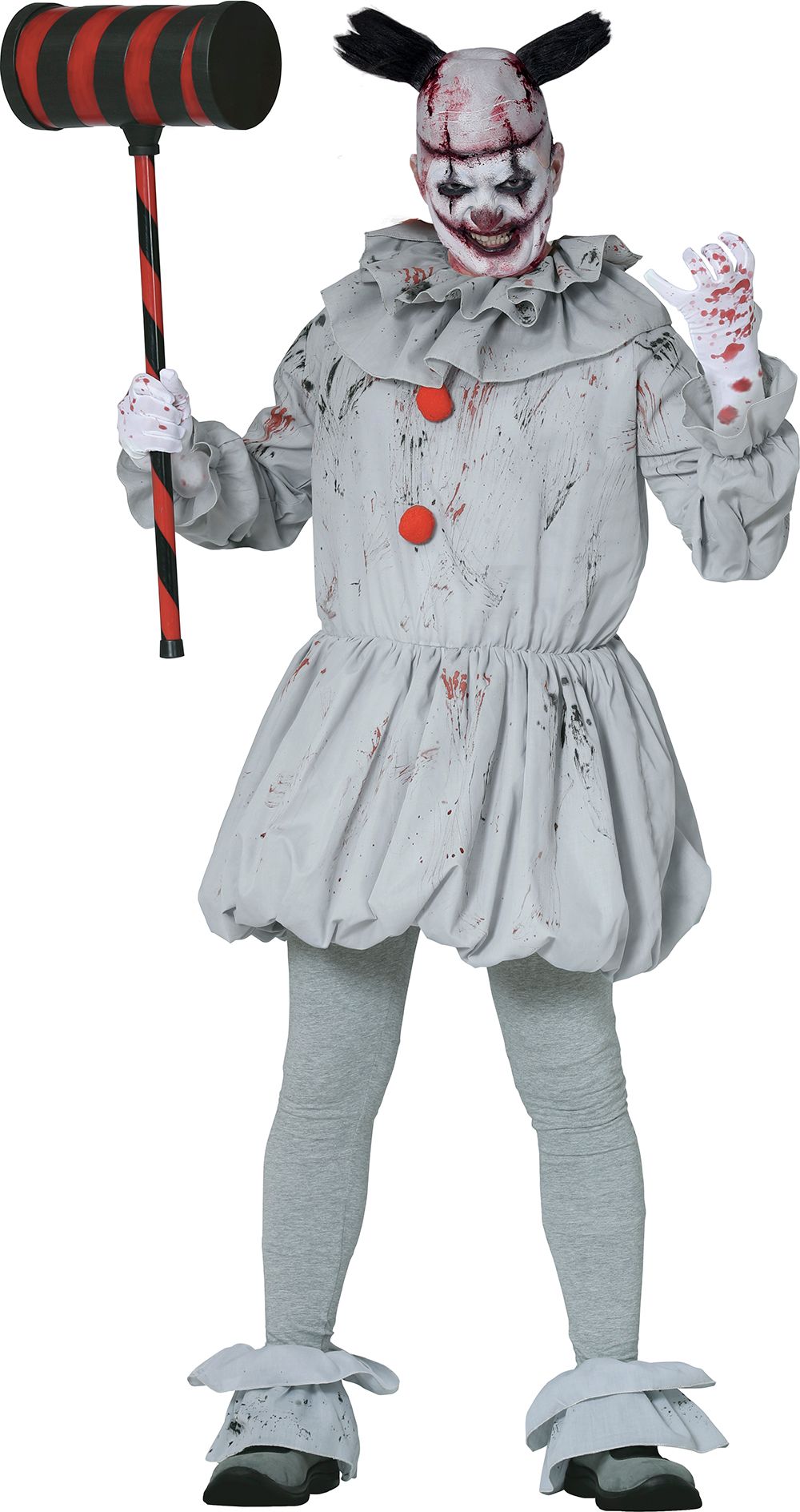 Grijs Killer Clown Kostuum Jongens 14-16 Jaar