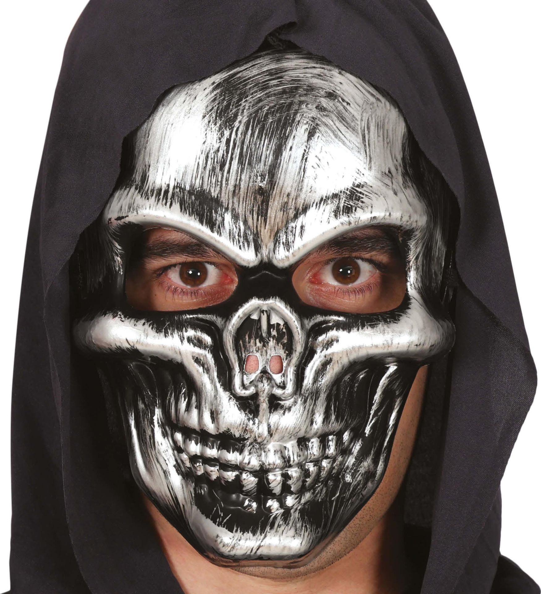 Grijs schedel masker halloween
