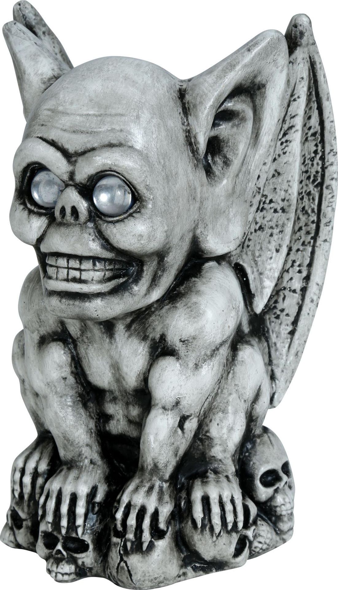 Grijze gargouille 20 x 12 cm halloween