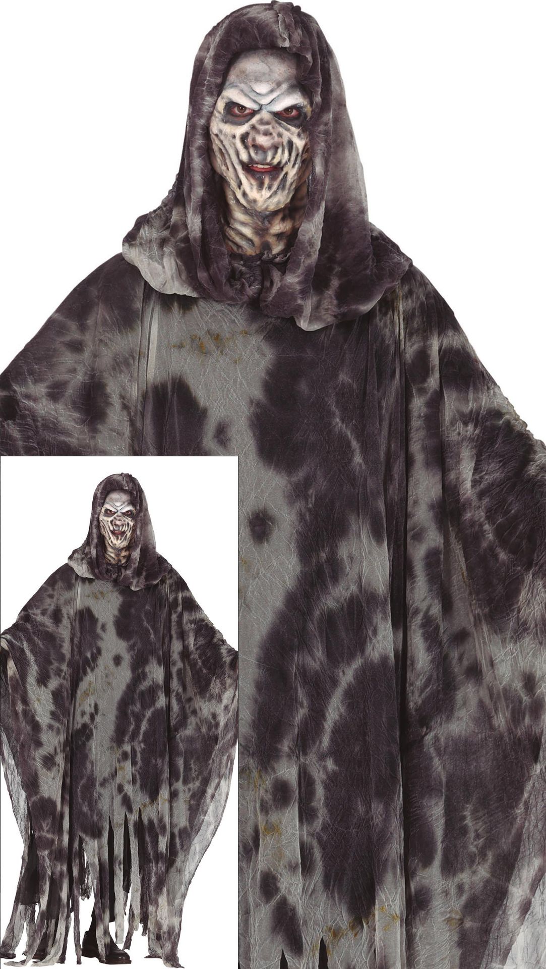 Grijze geest tuniek halloween