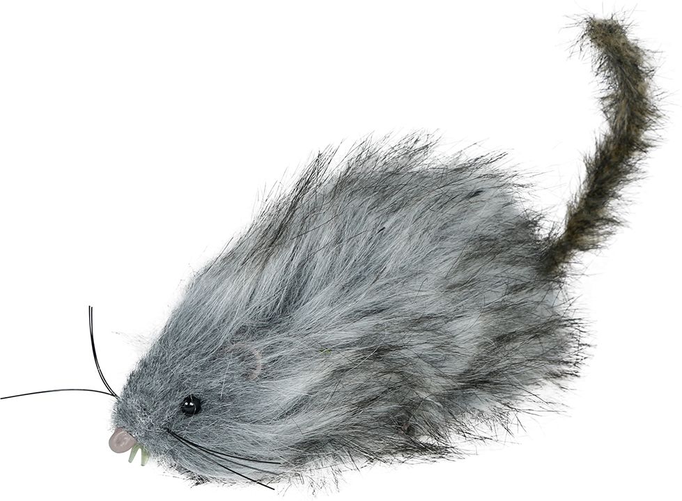 Grijze Pluche Nep Rat