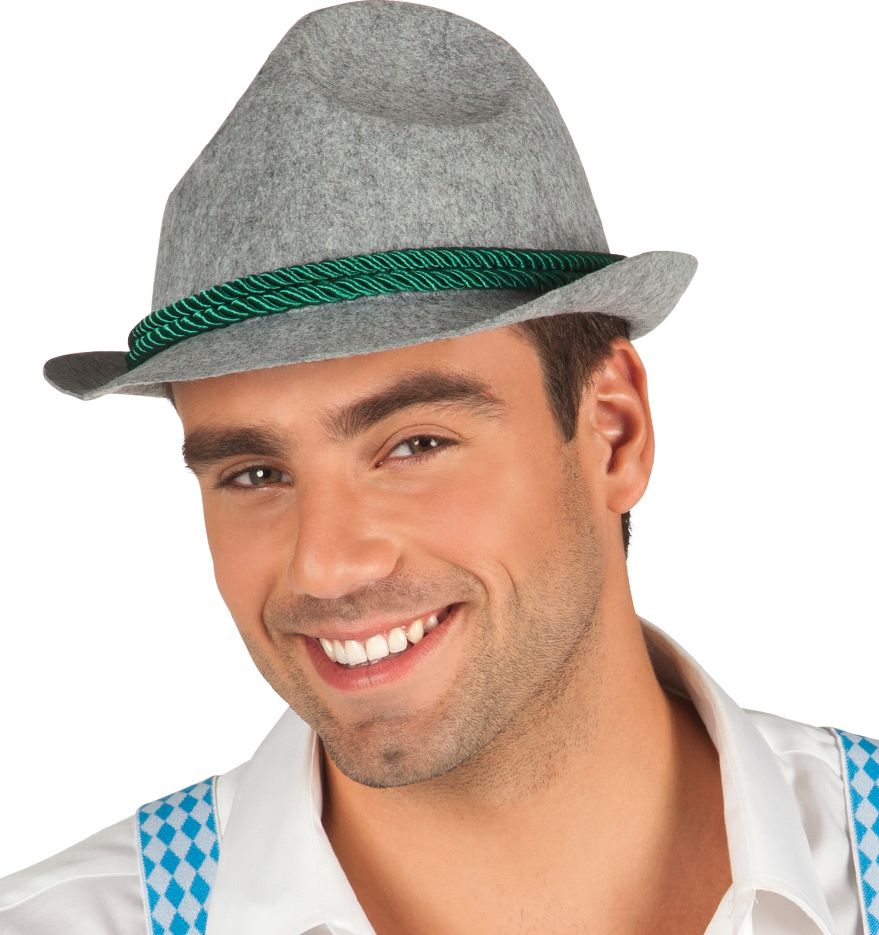 Grijze tiroler fedora