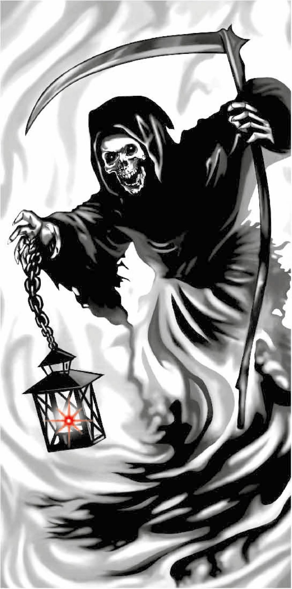 Grim Reaper Halloween 150cm deurposter