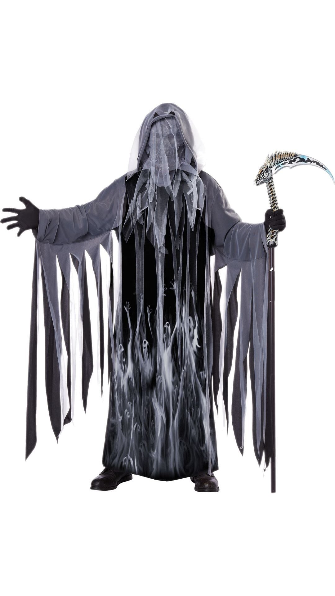Grim Reaper kostuum zwart