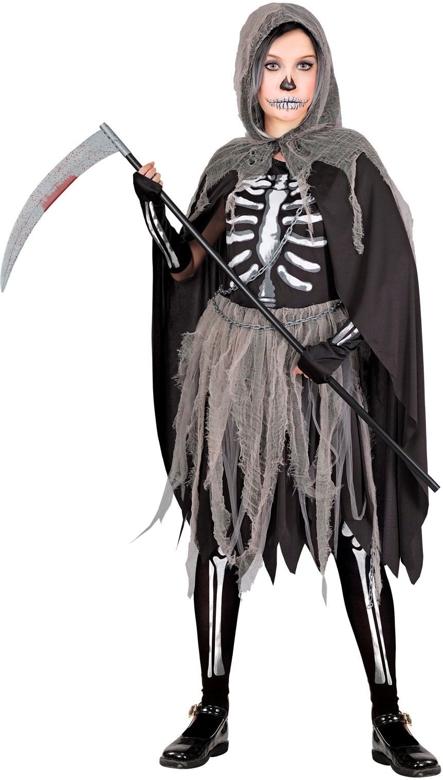 Grim Reaper Pak Halloween Grijs Meisjes