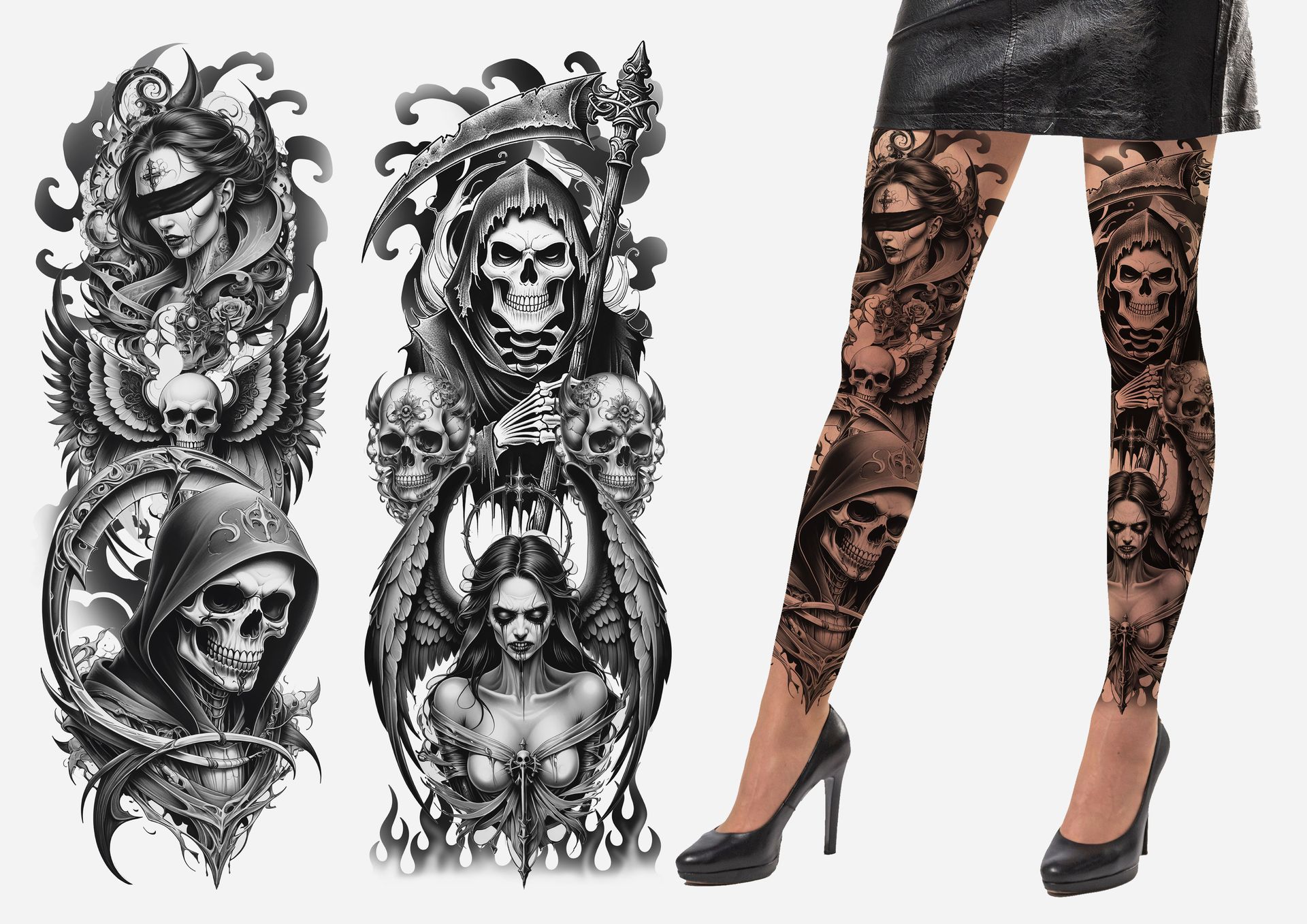 Grim Reaper Tattoo Panty