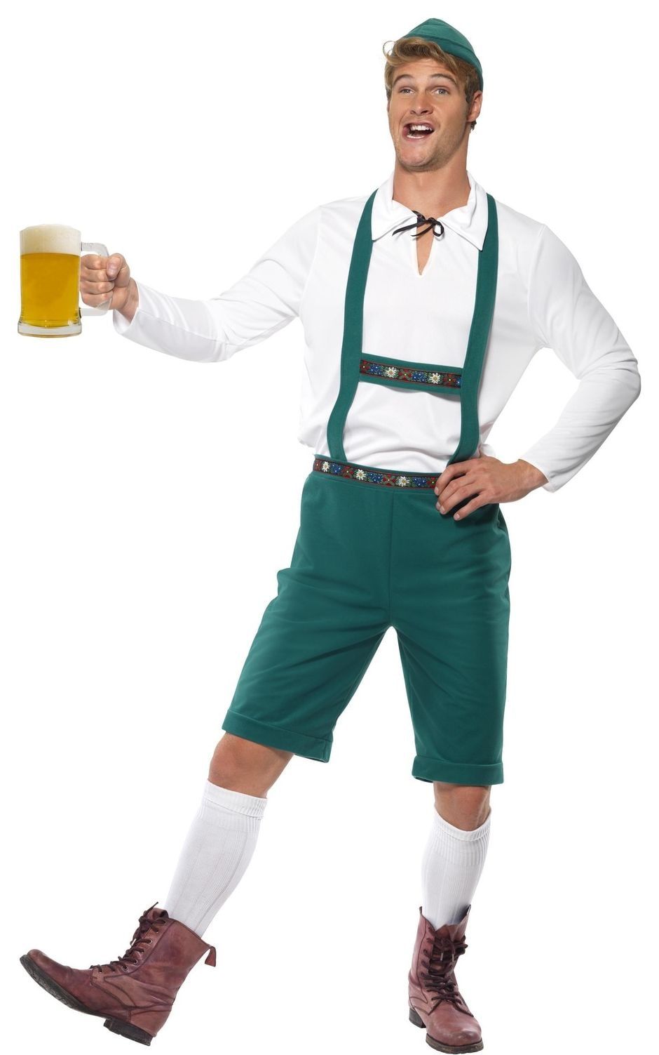 Groen oktoberfest pak