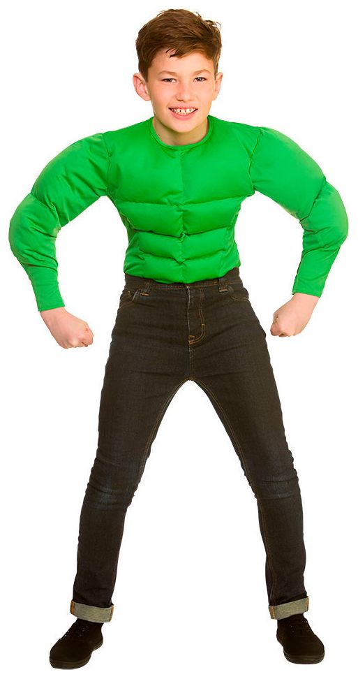 Groen spieren shirt kind