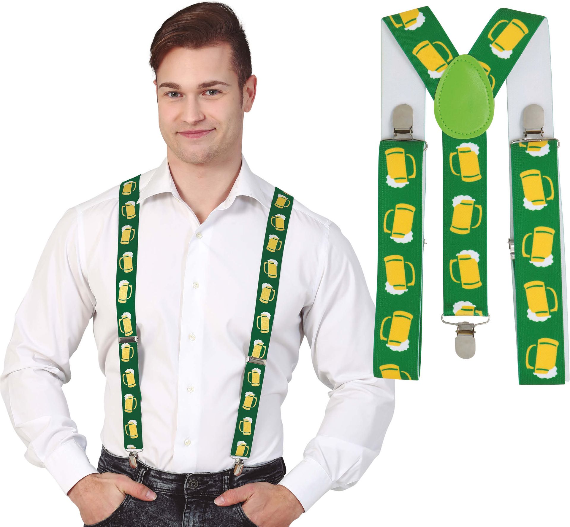 Groene Bier Bretels