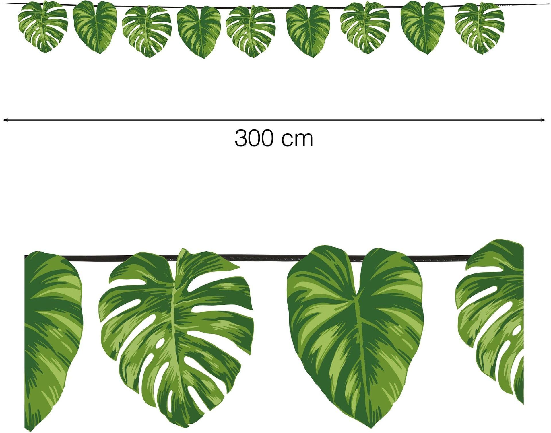 Groene Bladeren Hawaii Slinger Vlaggetjes 3 Meter