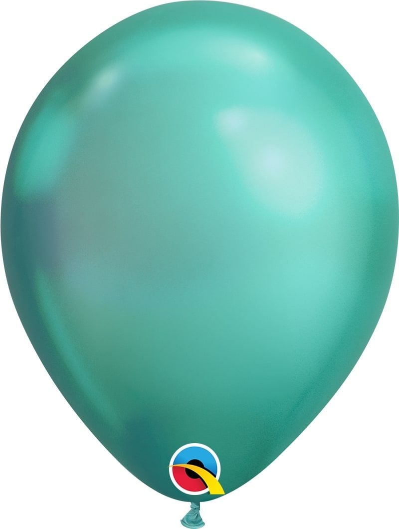 Groene chroom ballonnen 100 stuks