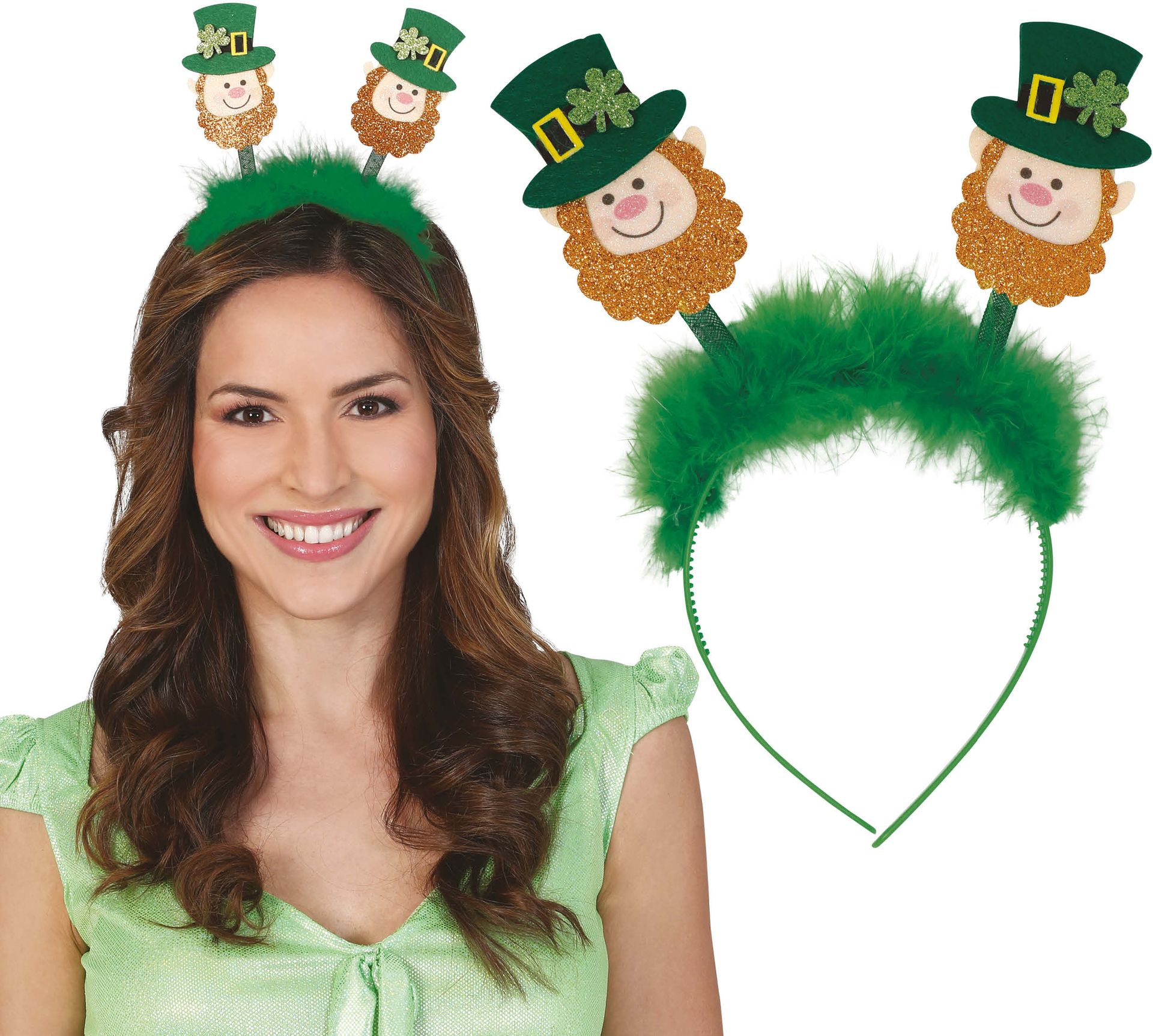 Groene Haarband St. Patrick's Day Kabouter