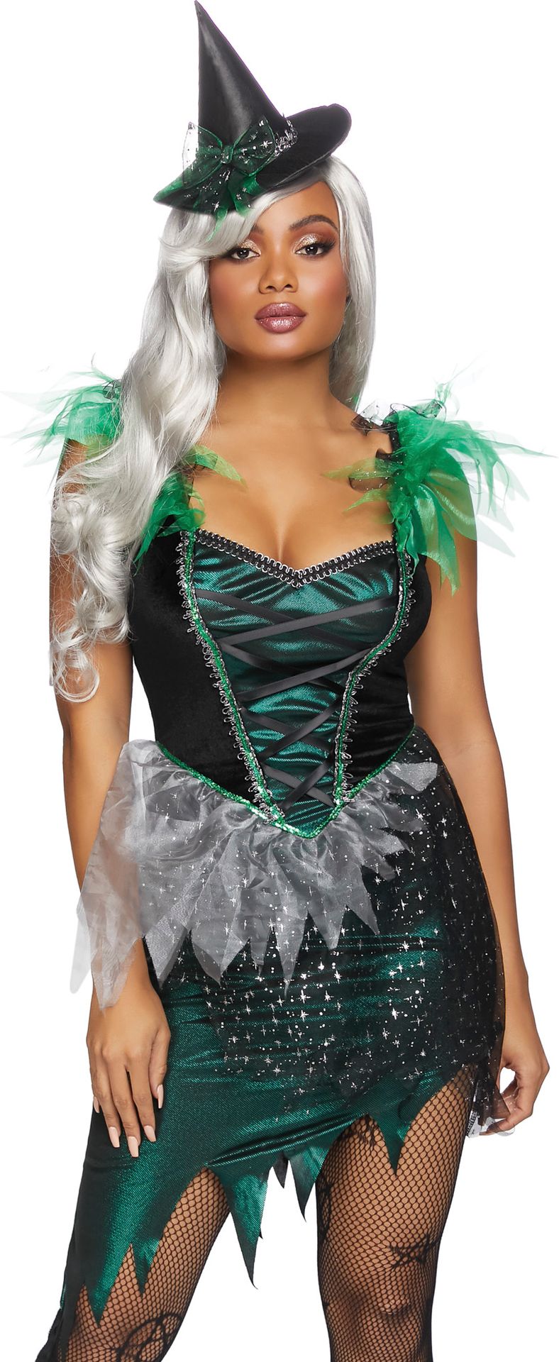 Groene Heks jurk Halloween