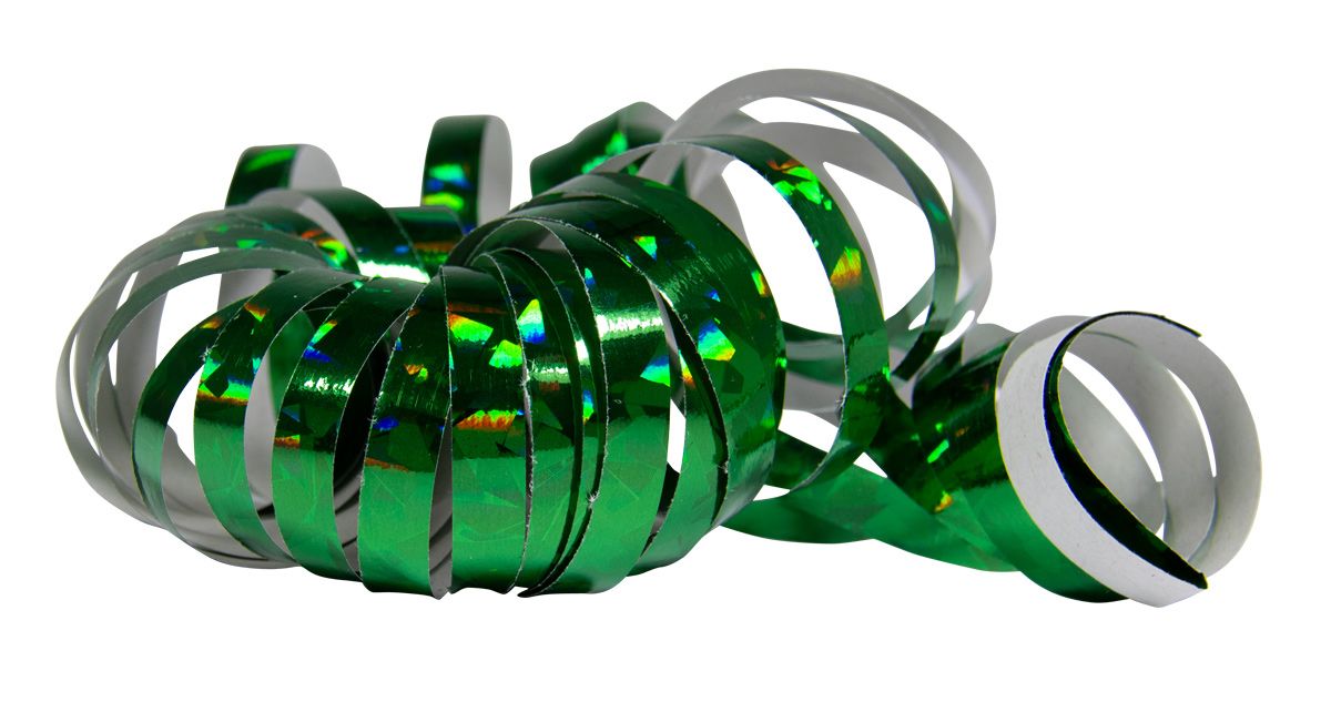 Groene holografische serpentines