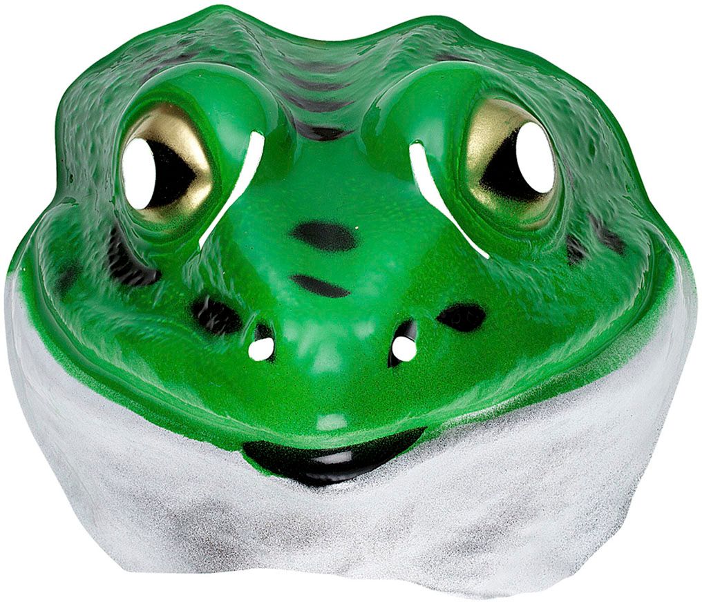 Groene kikker masker