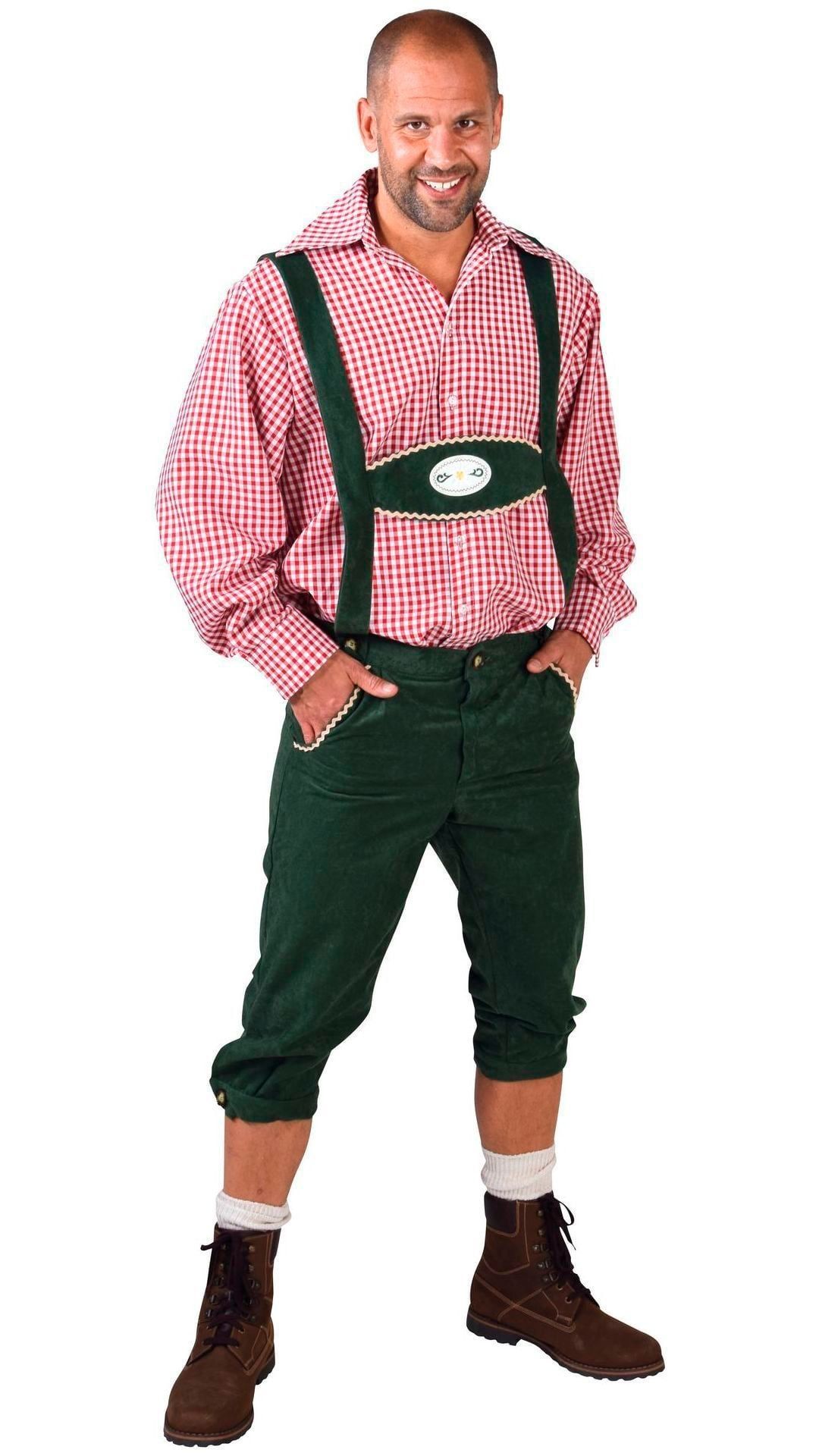 Groene lederhose heren