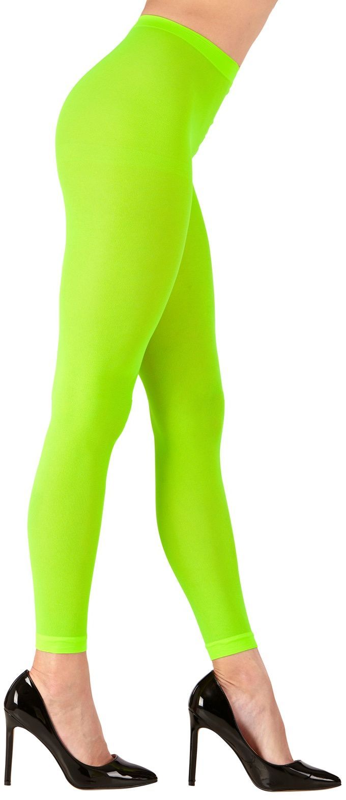 Groene neon legging One-size-volwassenen