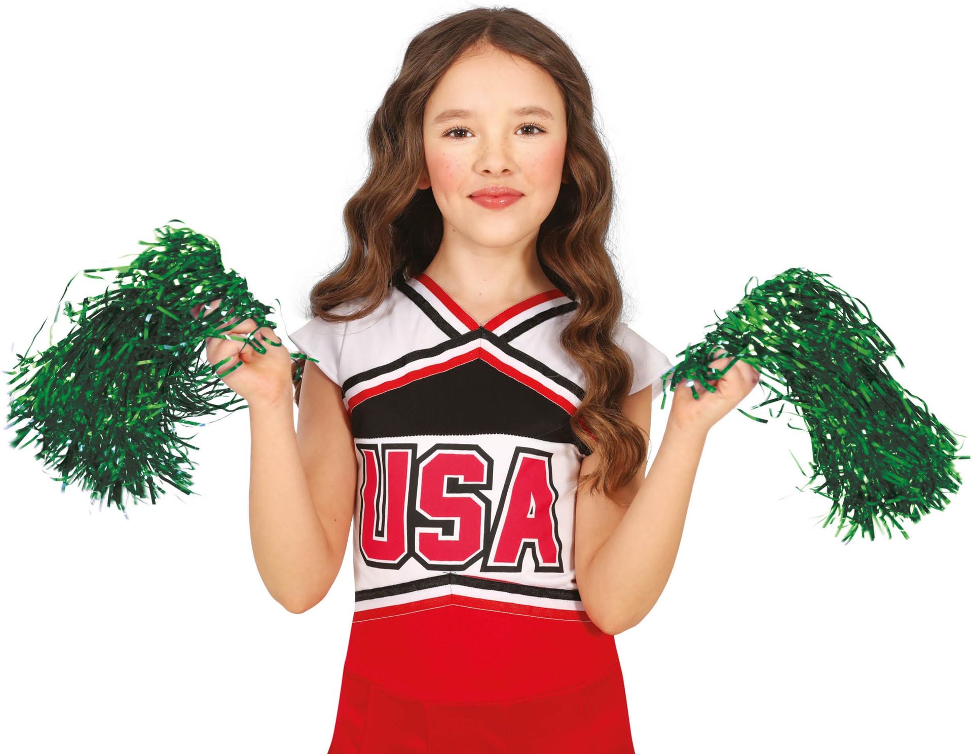 Groene Pom-Poms Meisjes 2 Stuks