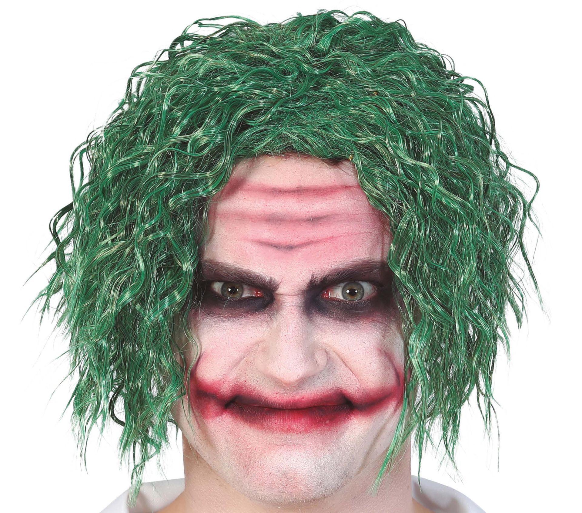 Groene The Joker pruik halloween