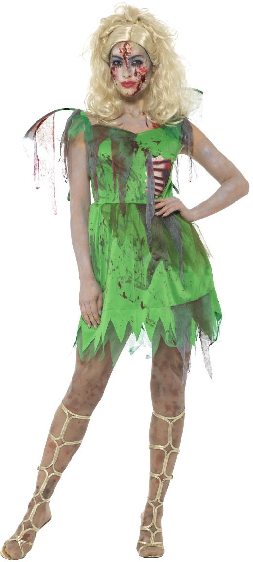 Groene tinkerbell zombie jurkje