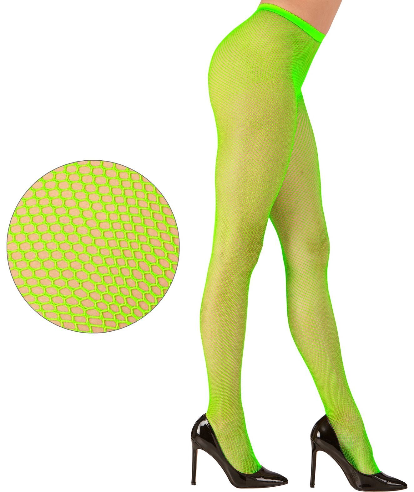 Groene visnet panty