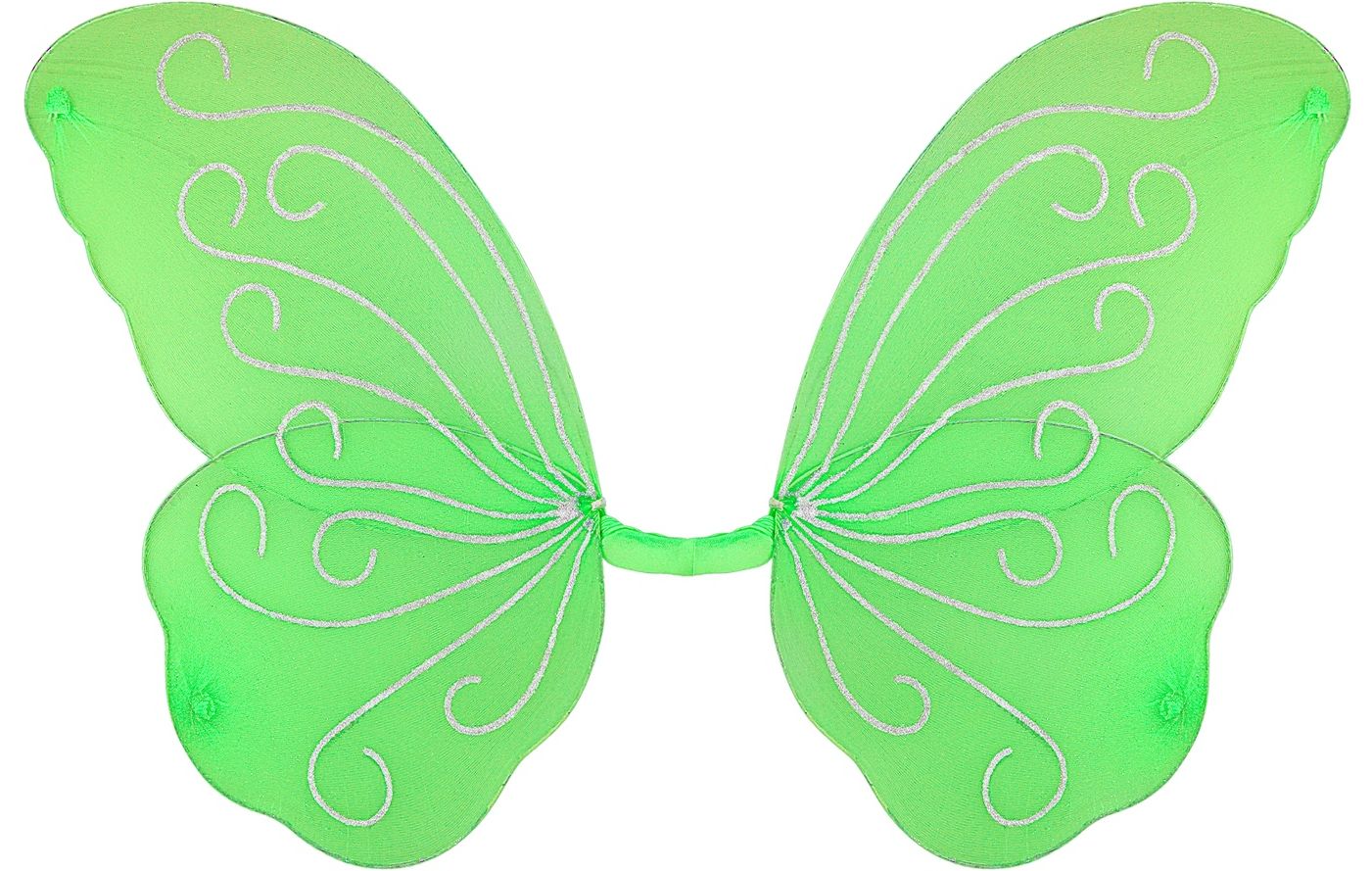 Groene vlinder vleugers glitter