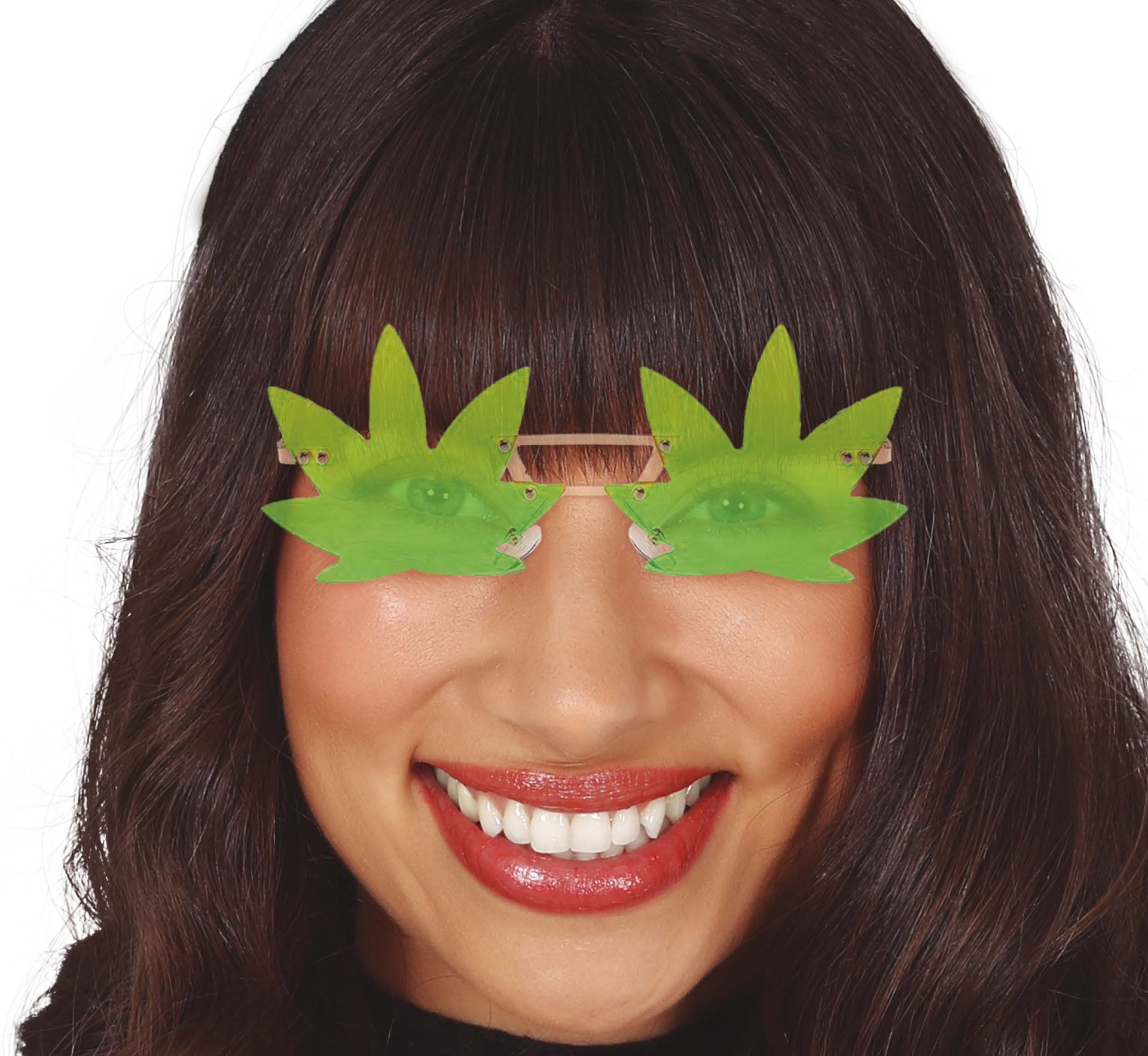 Groene Wietbladeren Bril