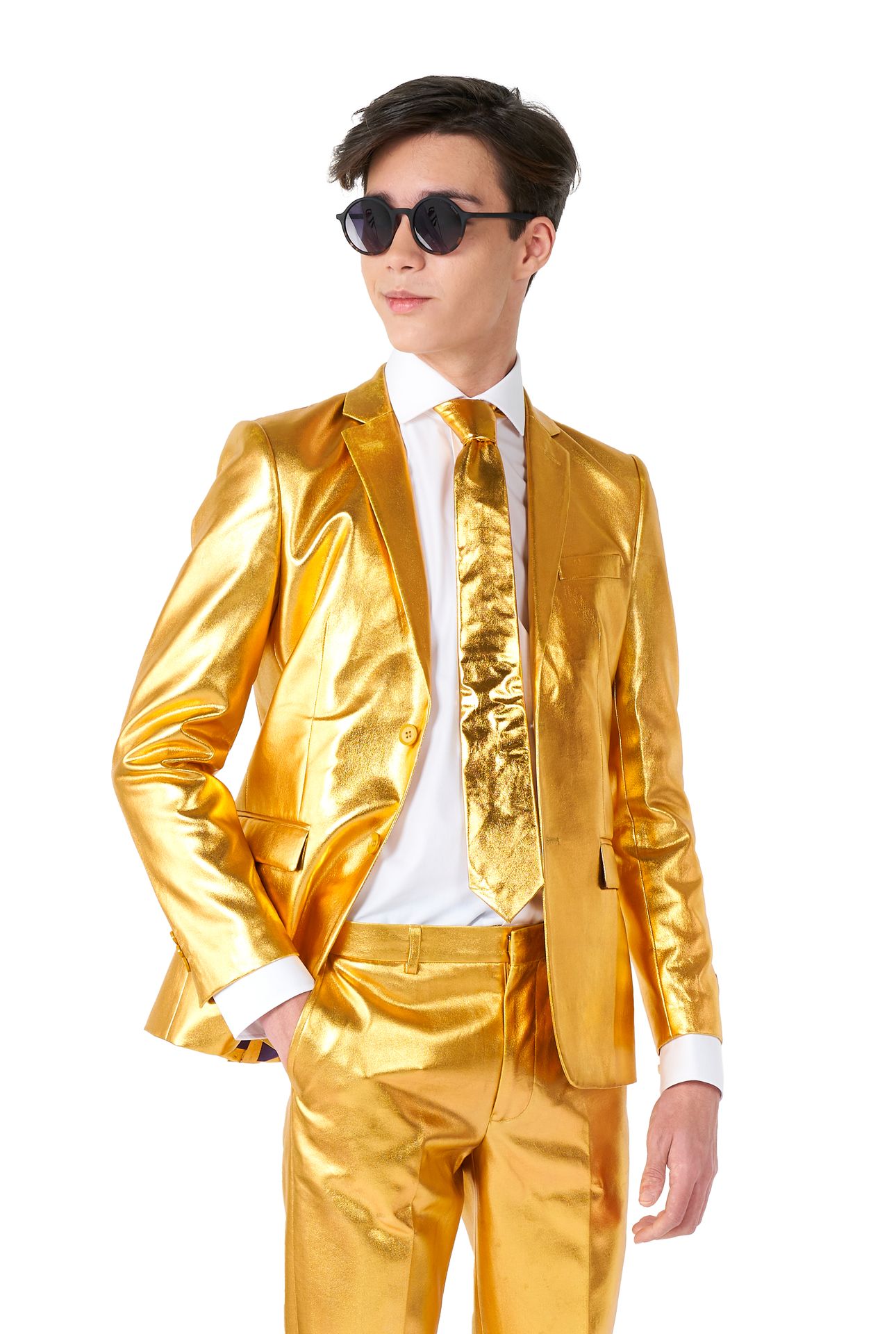 Groovy Gold suit Tiener Jongens Opposuits