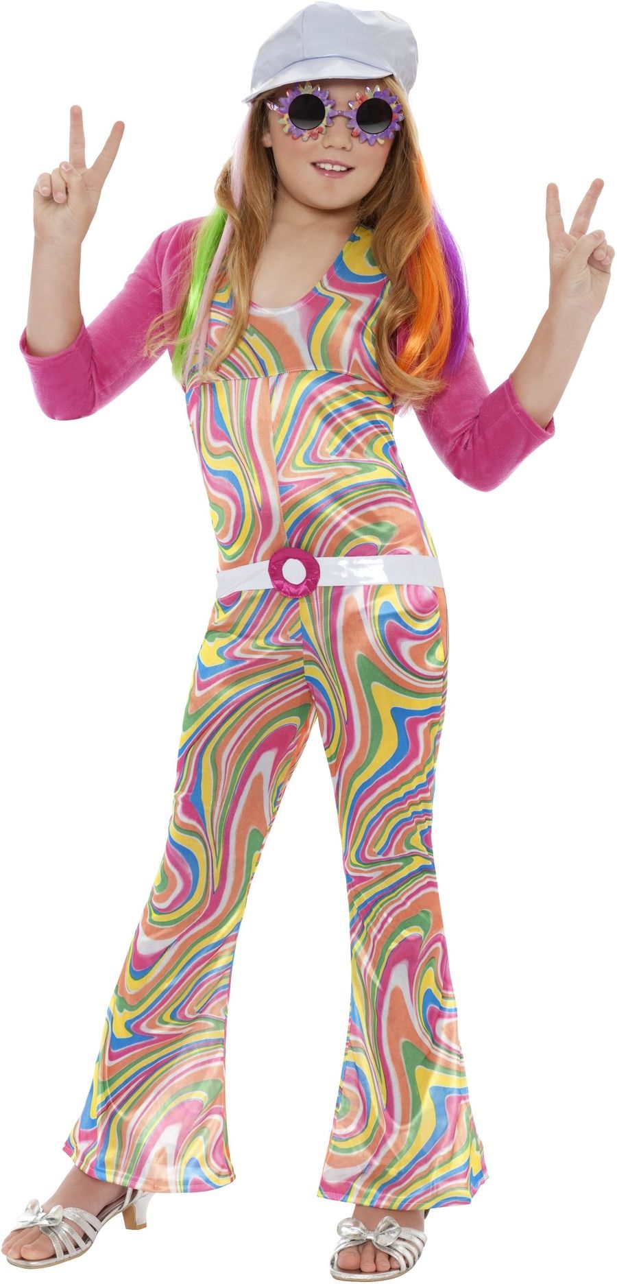 Groovy jaren 70 jumpsuit meisjes