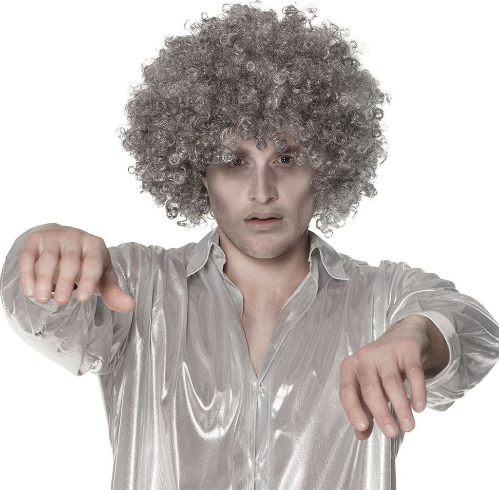 Grote afropruik grijs