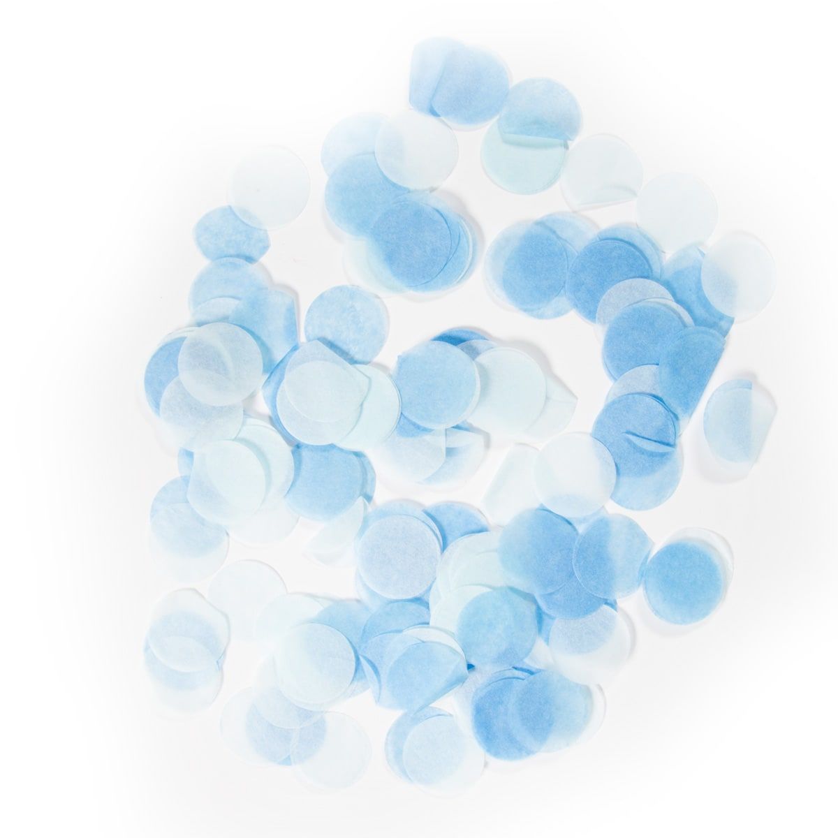 Grote confetti baby blauw 14 gram