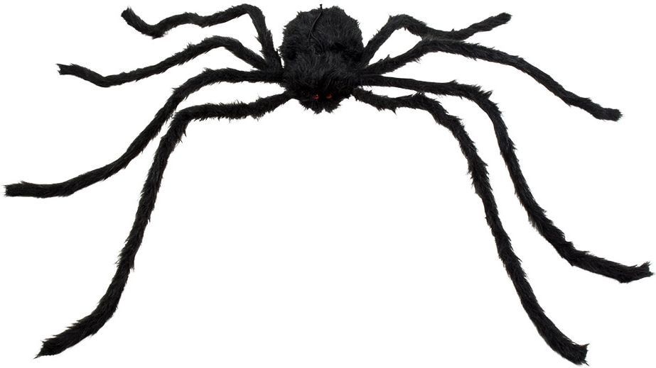 Grote harige spin decoratie zwart