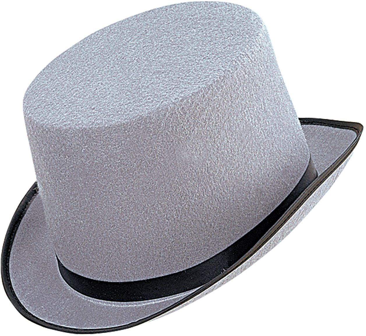 Grote hoge hoed grijs