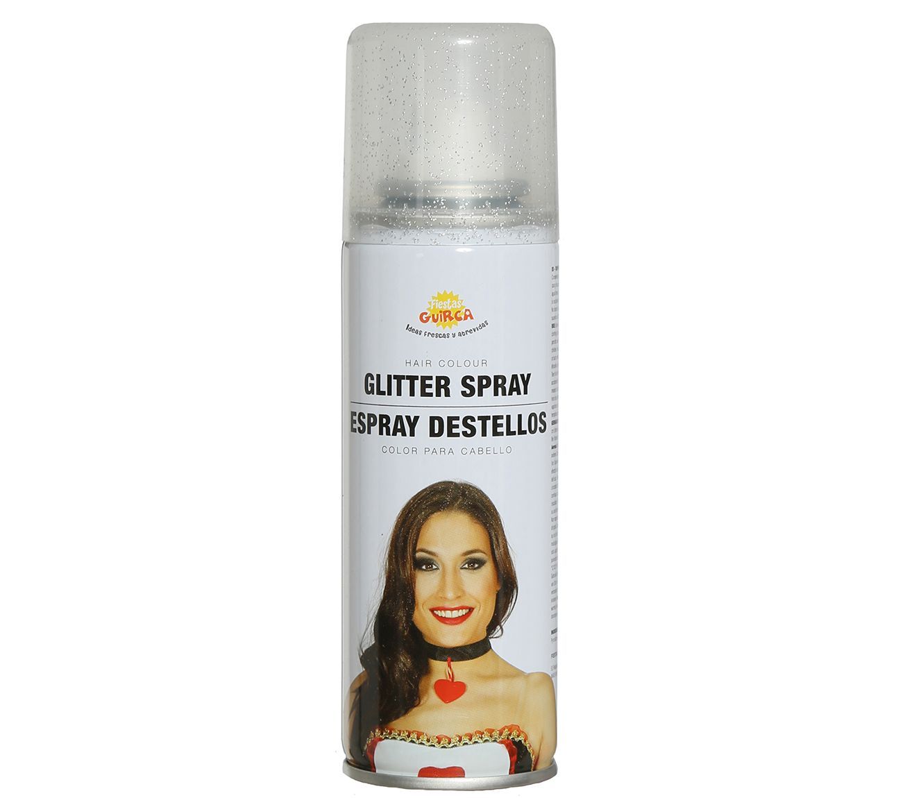 Haarspray glitters zilver
