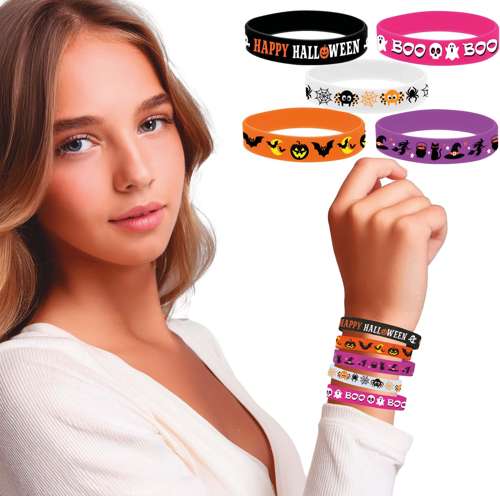 Halloween Armbandjes Set 5 Stuks