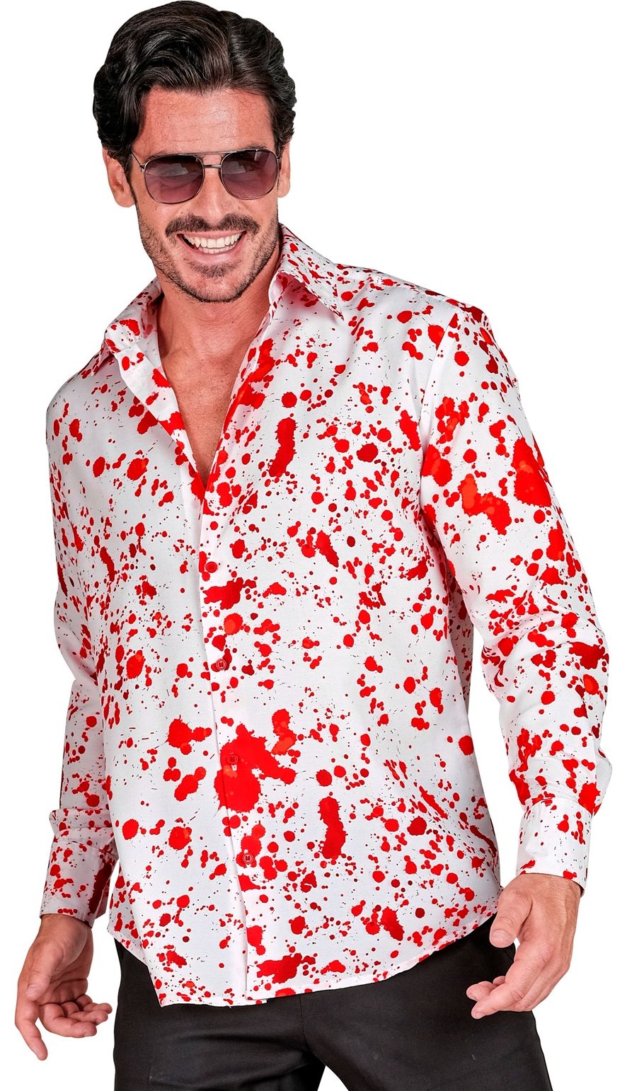 Halloween bebloed shirt mannen