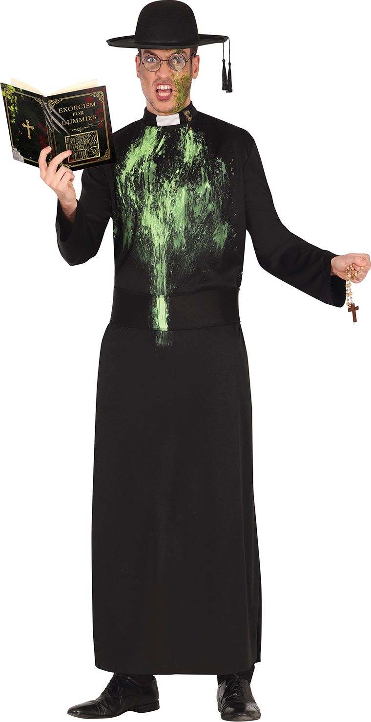 Halloween bezeten priester outfit