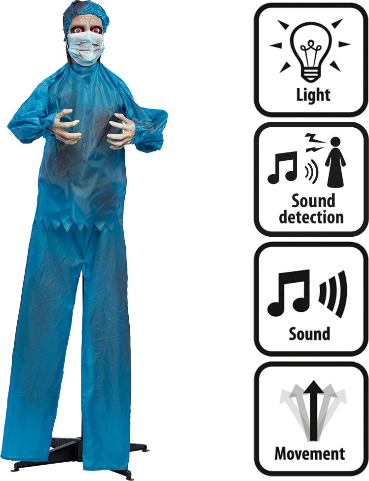 Halloween Decoratie Enge Dokter licht, geluid & beweging