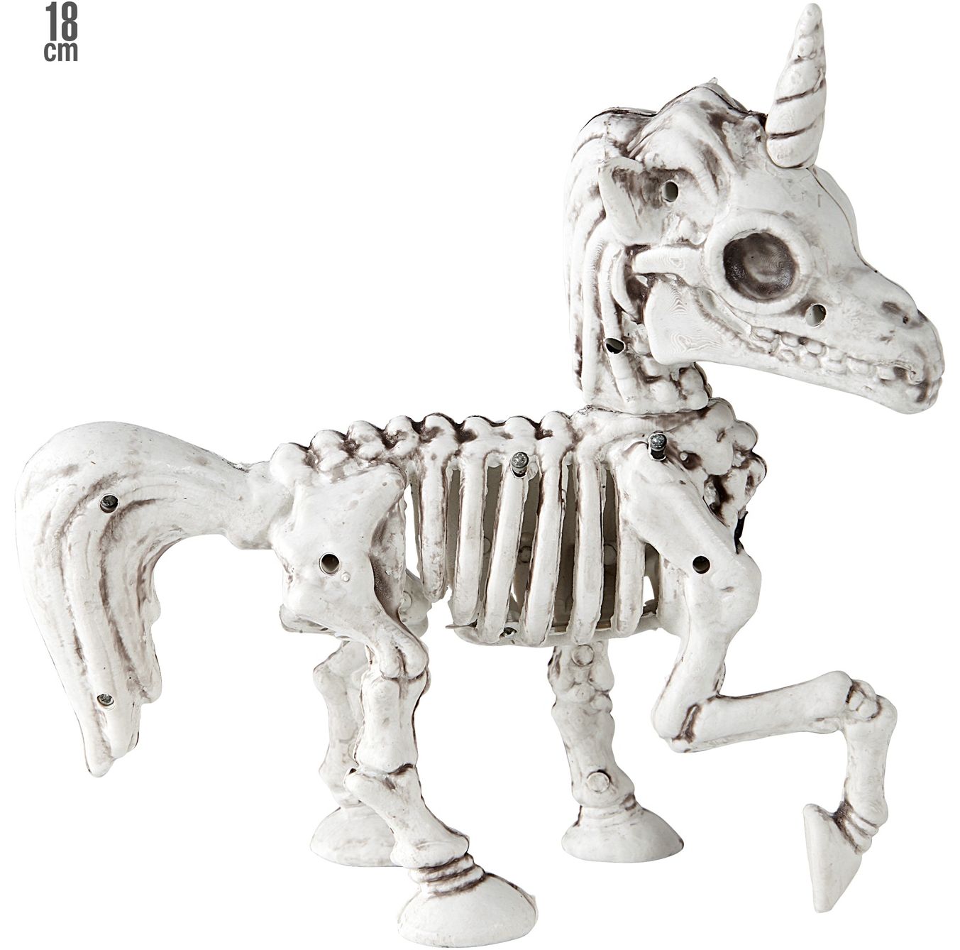 Halloween decoratie unicorn skelet