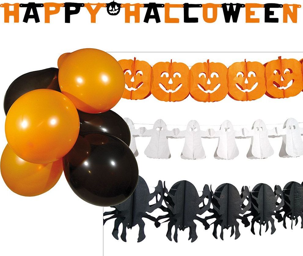 Halloween feest decoratie set