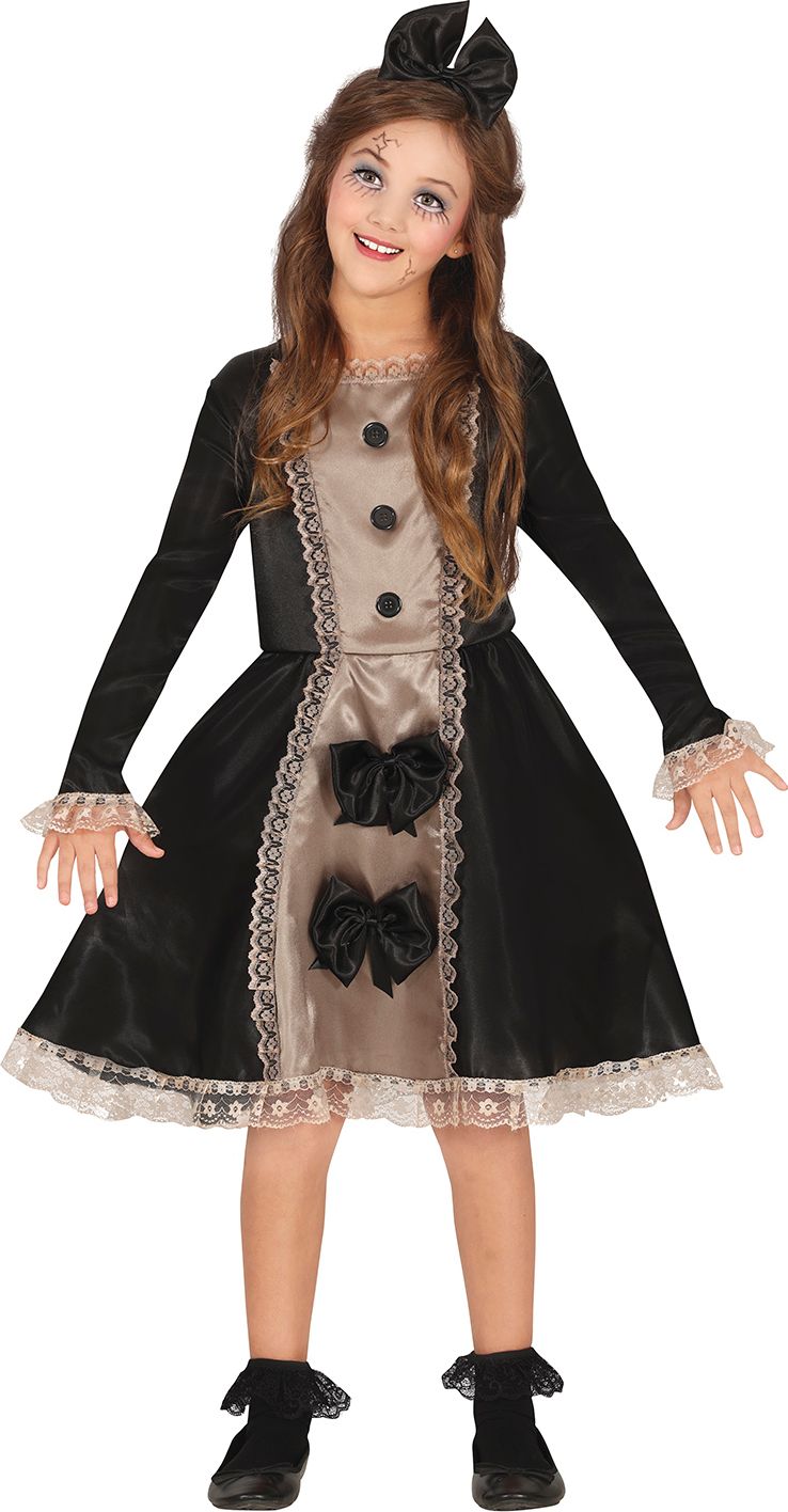 Halloween Gothic Poppen Jurk Kind