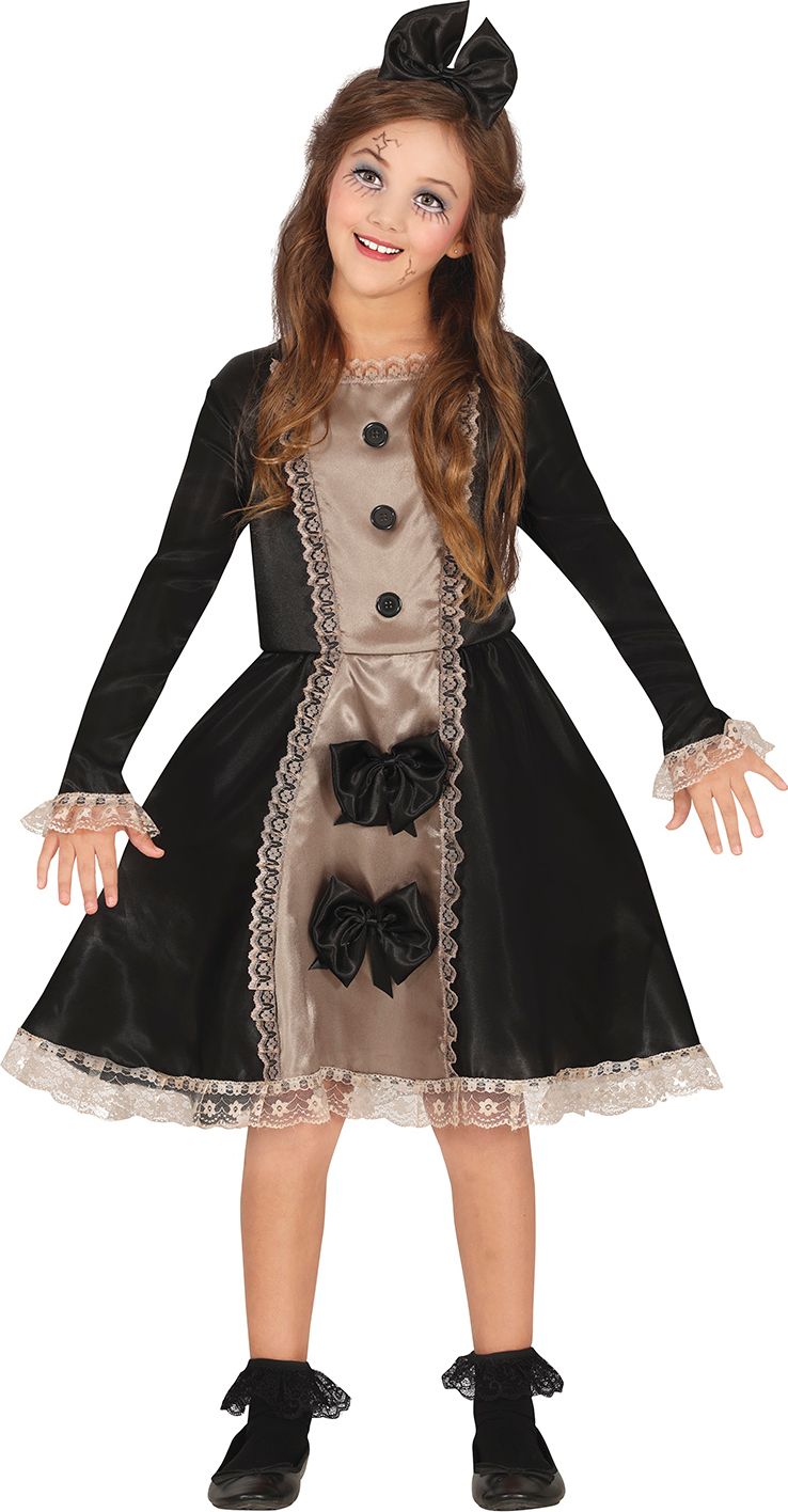 Halloween gothic poppen jurk kind