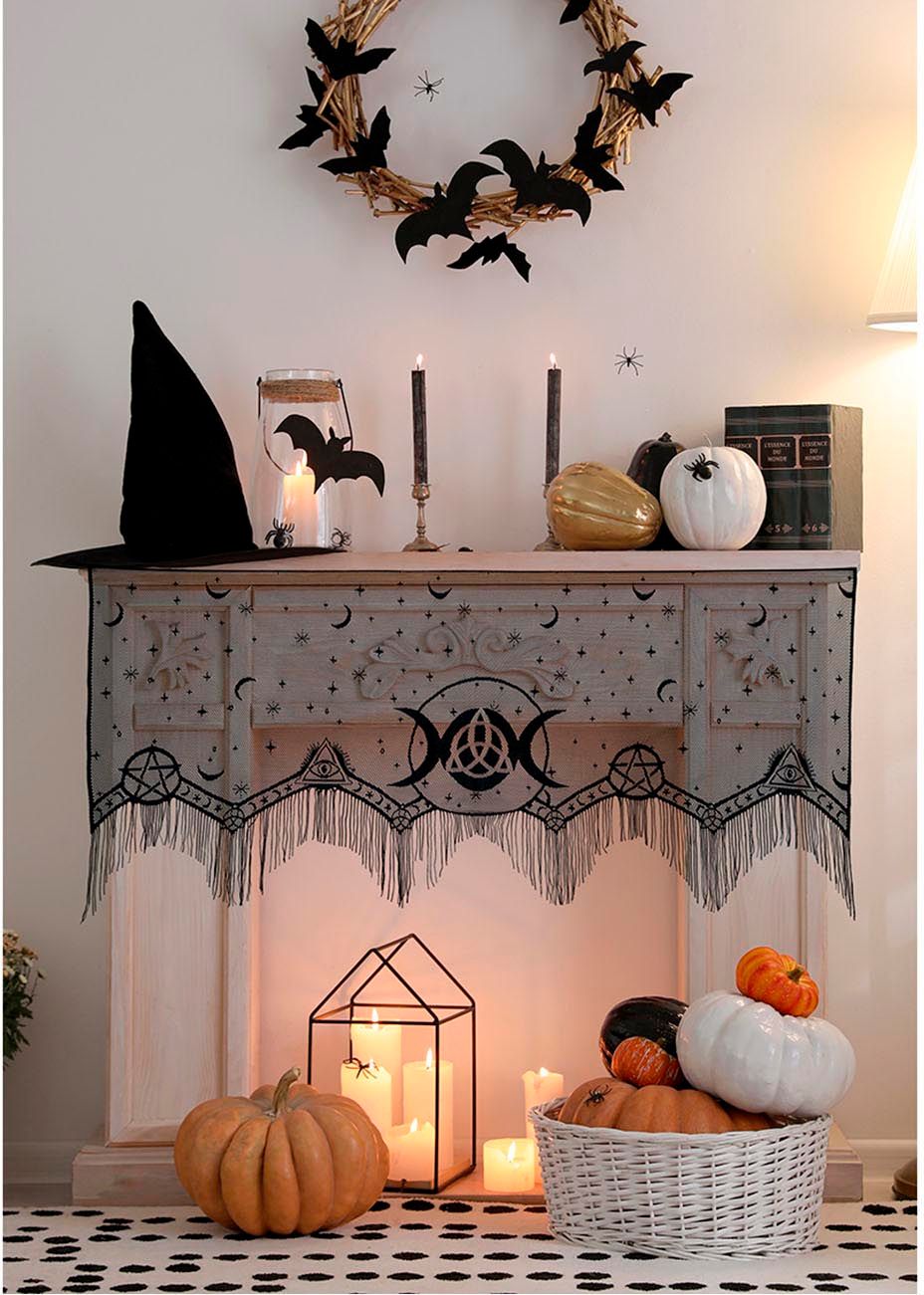 Halloween Haard Versiering Ster en Maan