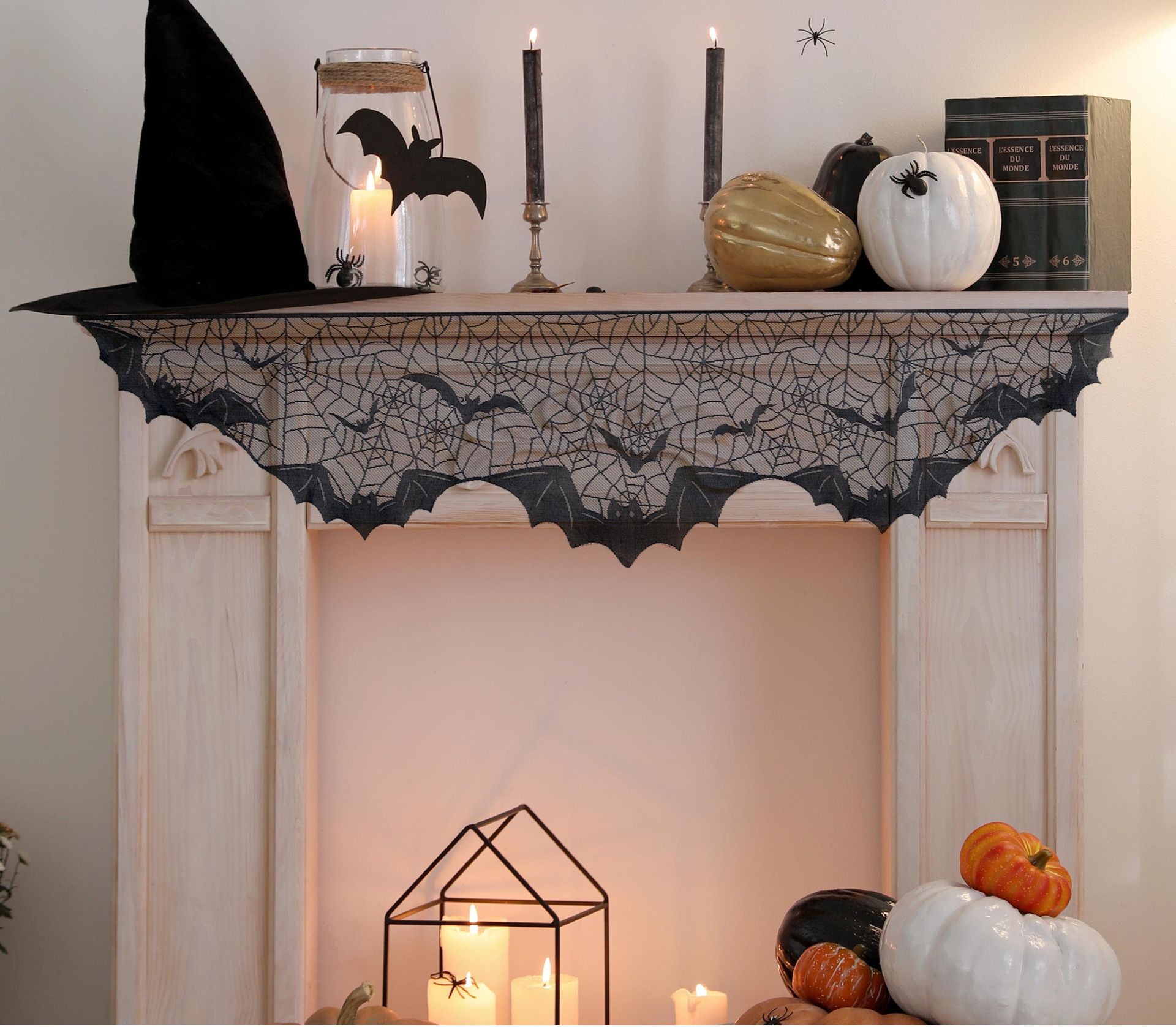 Halloween Haard Versiering Vleermuizen