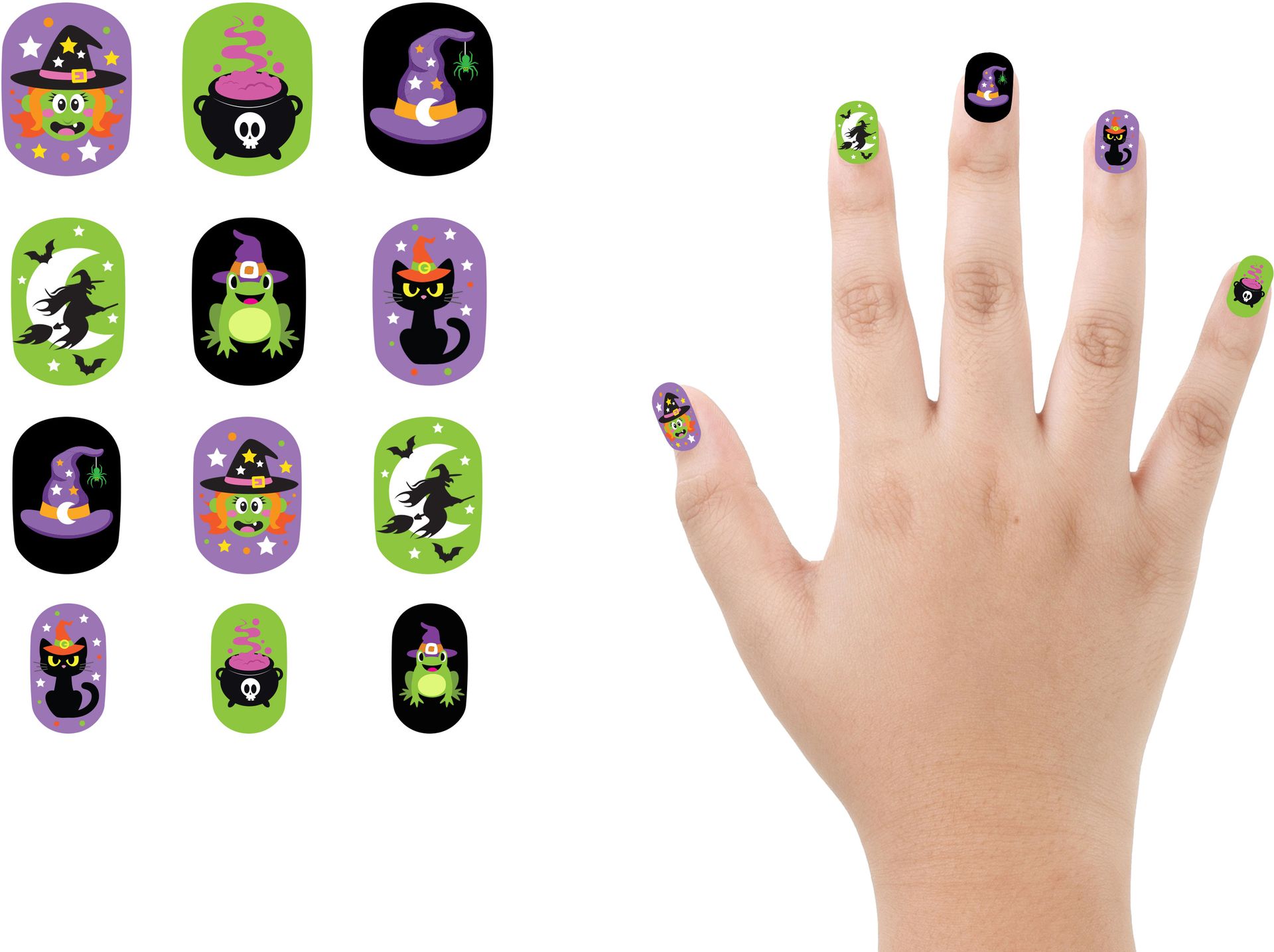 Halloween Heksen Nepnagels Kinderen