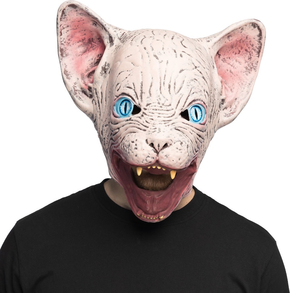 Halloween Naakte Kat Masker