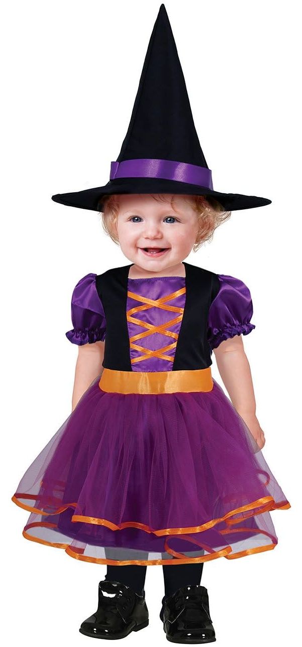 Halloween paarse heks jurkje baby