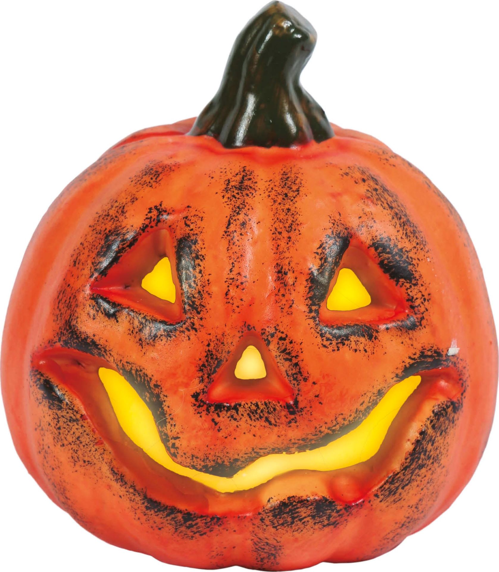 Halloween pompoen decoratie 17cm